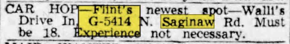 Wallis Drive-In - Jul 23 1950 Article (newer photo)